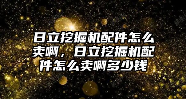 日立挖掘機(jī)配件怎么賣啊，日立挖掘機(jī)配件怎么賣啊多少錢