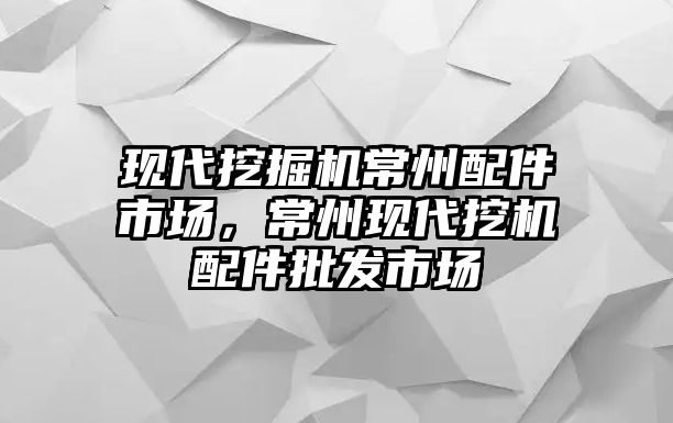 現代挖掘機常州配件市場，常州現代挖機配件批發市場