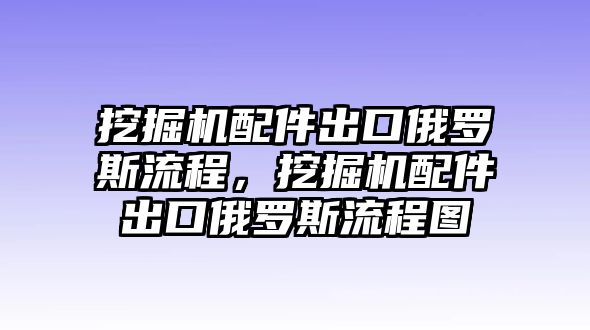 挖掘機配件出口俄羅斯流程，挖掘機配件出口俄羅斯流程圖