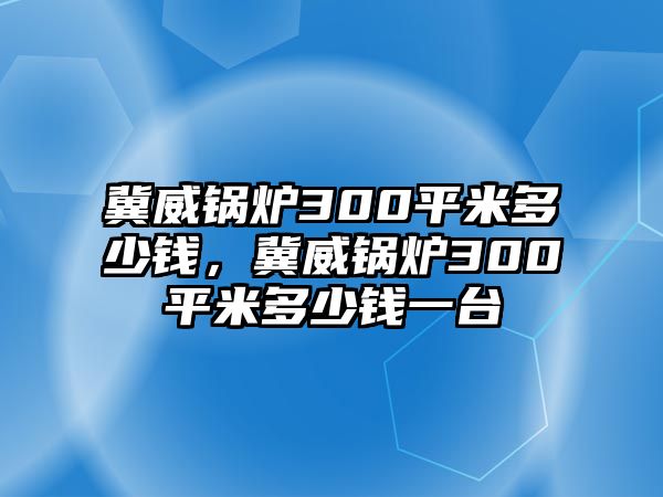 冀威鍋爐300平米多少錢，冀威鍋爐300平米多少錢一臺