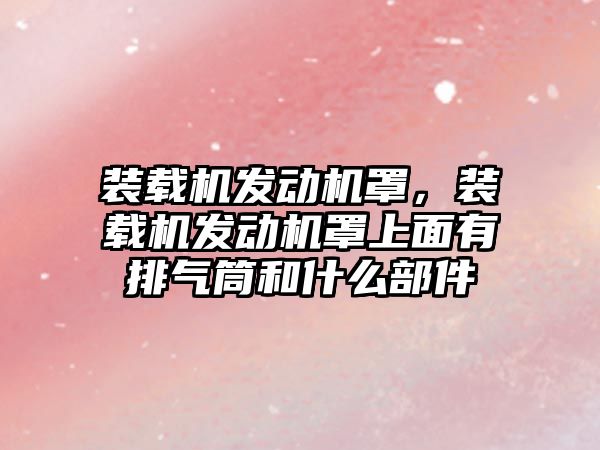 裝載機發動機罩，裝載機發動機罩上面有排氣筒和什么部件