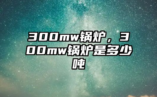 300mw鍋爐，300mw鍋爐是多少噸