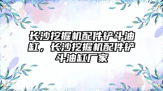 長沙挖掘機配件鏟斗油缸，長沙挖掘機配件鏟斗油缸廠家