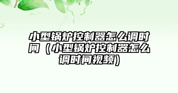 小型鍋爐控制器怎么調時間（小型鍋爐控制器怎么調時間視頻）