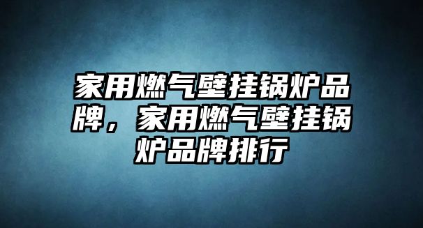 家用燃氣壁掛鍋爐品牌，家用燃氣壁掛鍋爐品牌排行