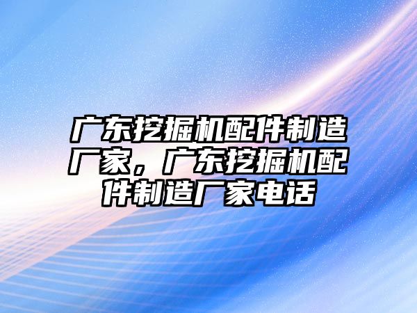 廣東挖掘機(jī)配件制造廠家，廣東挖掘機(jī)配件制造廠家電話