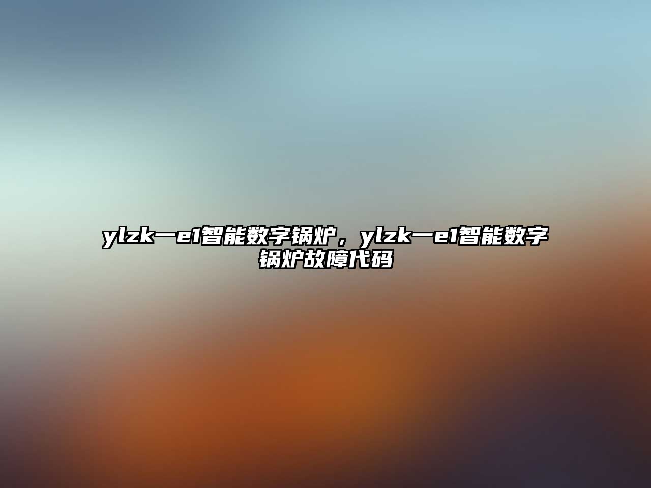 ylzk一e1智能數字鍋爐，ylzk一e1智能數字鍋爐故障代碼