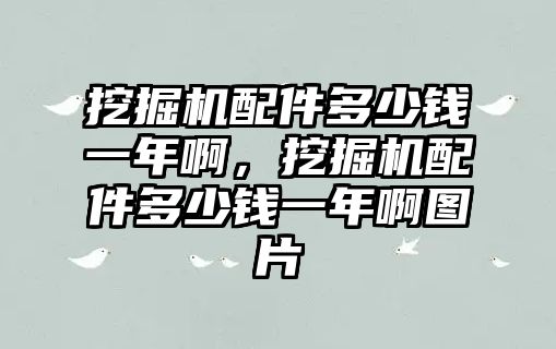 挖掘機配件多少錢一年啊，挖掘機配件多少錢一年啊圖片