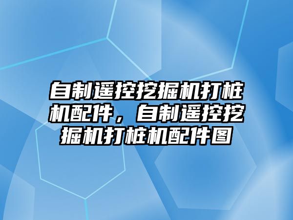 自制遙控挖掘機打樁機配件，自制遙控挖掘機打樁機配件圖