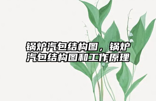 鍋爐汽包結構圖，鍋爐汽包結構圖和工作原理