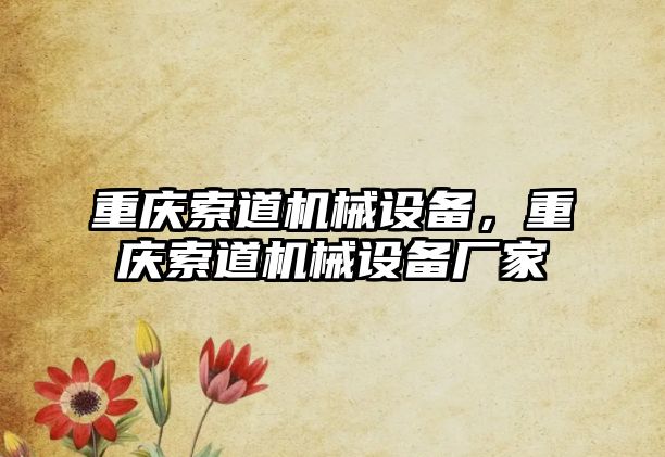 重慶索道機械設備，重慶索道機械設備廠家