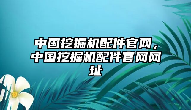 中國挖掘機配件官網，中國挖掘機配件官網網址