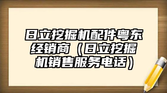 日立挖掘機配件粵東經銷商（日立挖掘機銷售服務電話）