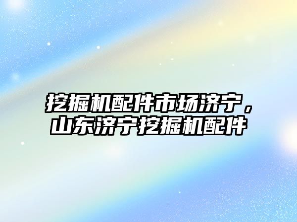 挖掘機配件市場濟寧，山東濟寧挖掘機配件