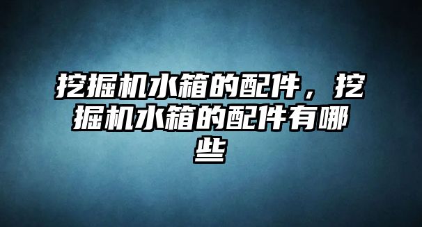 挖掘機水箱的配件，挖掘機水箱的配件有哪些