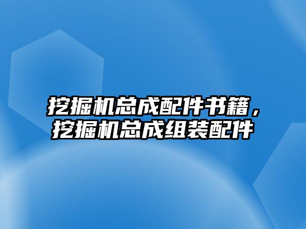 挖掘機總成配件書籍，挖掘機總成組裝配件