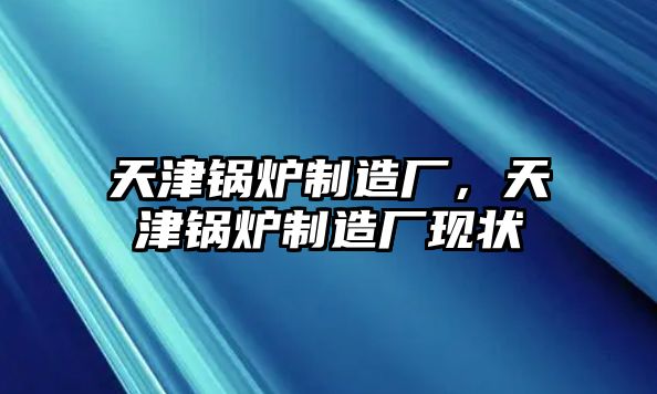 天津鍋爐制造廠，天津鍋爐制造廠現狀