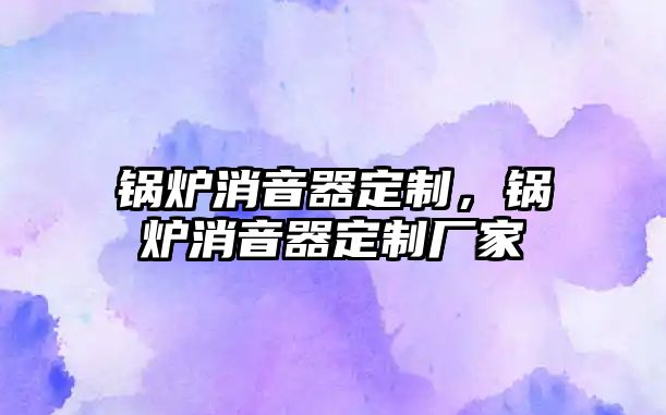 鍋爐消音器定制，鍋爐消音器定制廠家