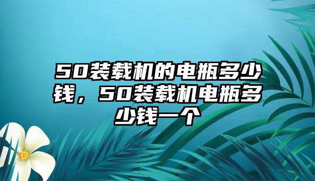 50裝載機的電瓶多少錢，50裝載機電瓶多少錢一個