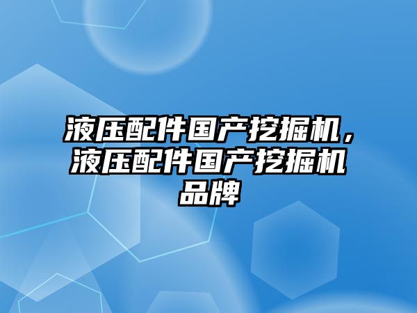 液壓配件國產挖掘機，液壓配件國產挖掘機品牌