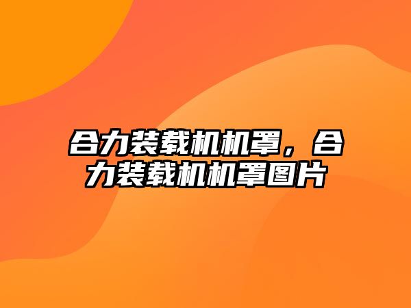 合力裝載機機罩，合力裝載機機罩圖片