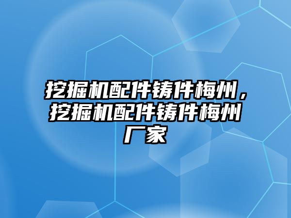 挖掘機(jī)配件鑄件梅州，挖掘機(jī)配件鑄件梅州廠家