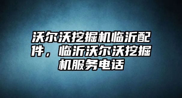 沃爾沃挖掘機臨沂配件，臨沂沃爾沃挖掘機服務(wù)電話