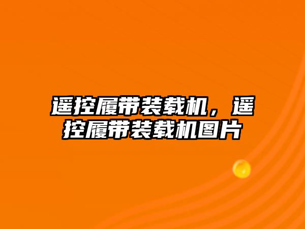 遙控履帶裝載機，遙控履帶裝載機圖片