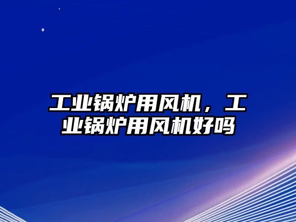 工業鍋爐用風機，工業鍋爐用風機好嗎