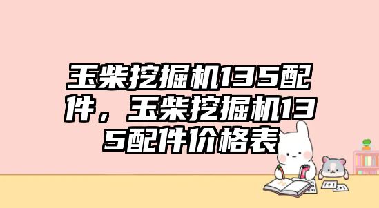 玉柴挖掘機135配件，玉柴挖掘機135配件價格表