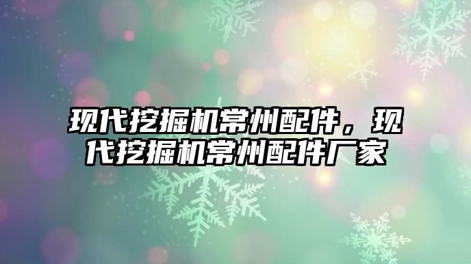 現代挖掘機常州配件，現代挖掘機常州配件廠家