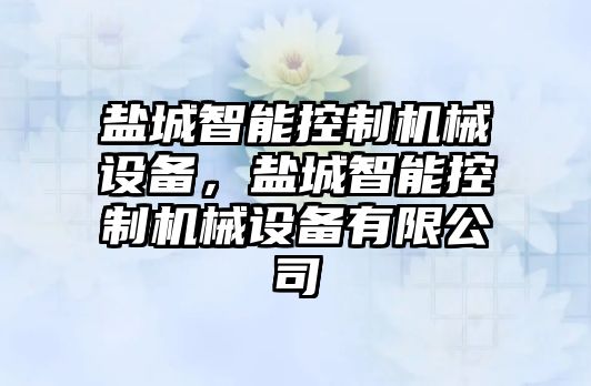 鹽城智能控制機械設(shè)備，鹽城智能控制機械設(shè)備有限公司