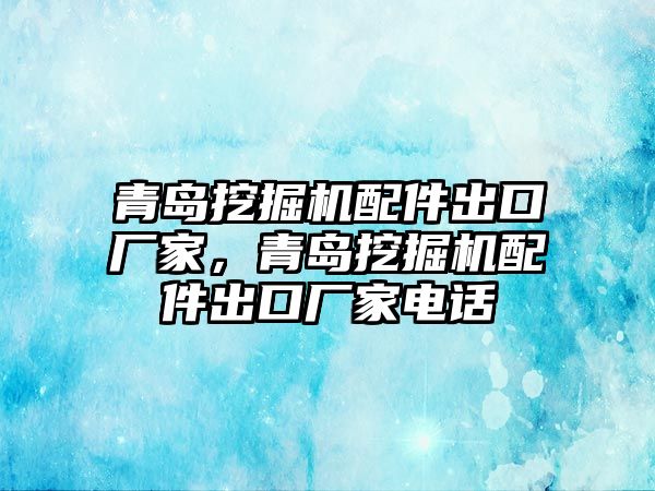 青島挖掘機配件出口廠家，青島挖掘機配件出口廠家電話