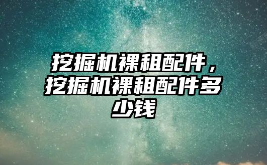 挖掘機裸租配件，挖掘機裸租配件多少錢