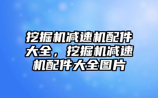 挖掘機減速機配件大全，挖掘機減速機配件大全圖片