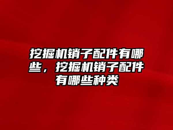 挖掘機銷子配件有哪些，挖掘機銷子配件有哪些種類