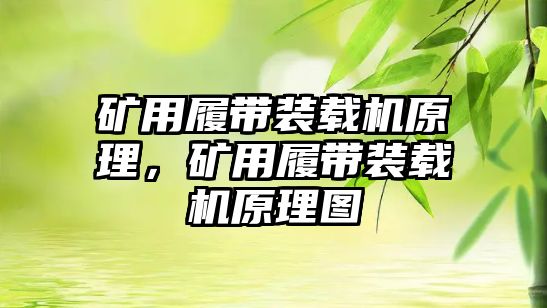 礦用履帶裝載機原理，礦用履帶裝載機原理圖