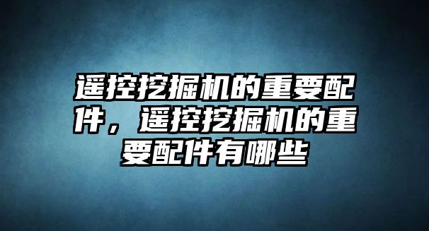 遙控挖掘機的重要配件，遙控挖掘機的重要配件有哪些