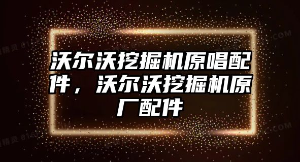 沃爾沃挖掘機原唱配件，沃爾沃挖掘機原廠配件