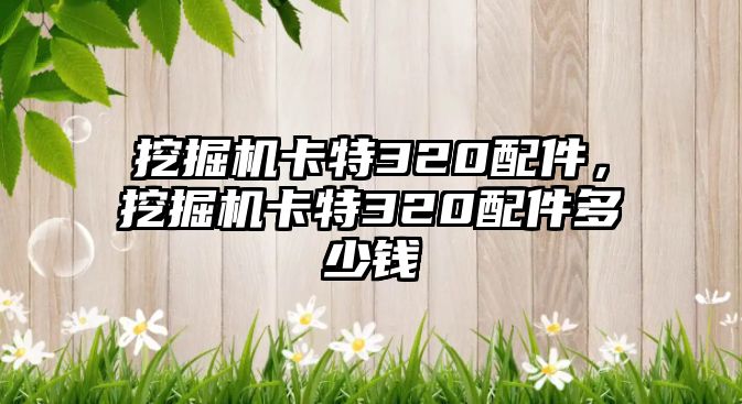 挖掘機卡特320配件，挖掘機卡特320配件多少錢