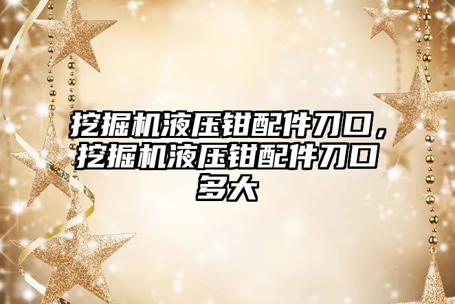 挖掘機液壓鉗配件刀口，挖掘機液壓鉗配件刀口多大