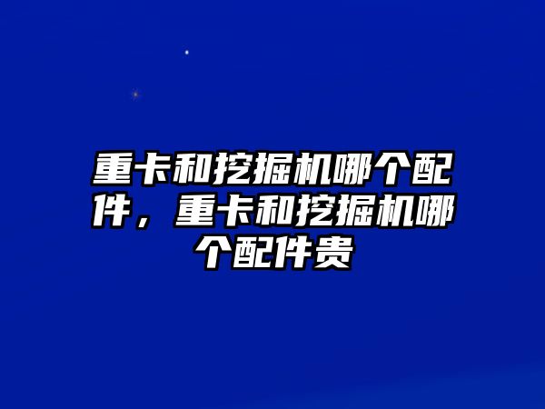 重卡和挖掘機哪個配件，重卡和挖掘機哪個配件貴