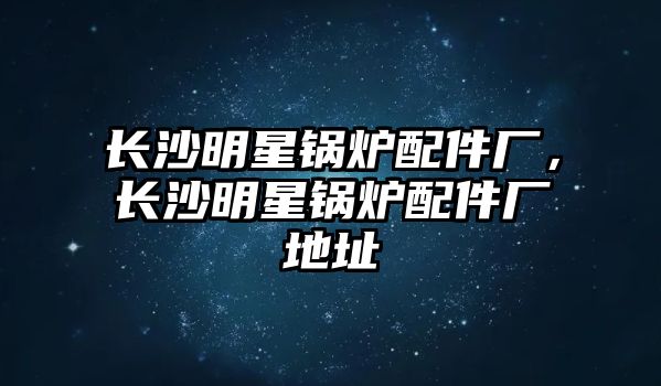 長沙明星鍋爐配件廠，長沙明星鍋爐配件廠地址