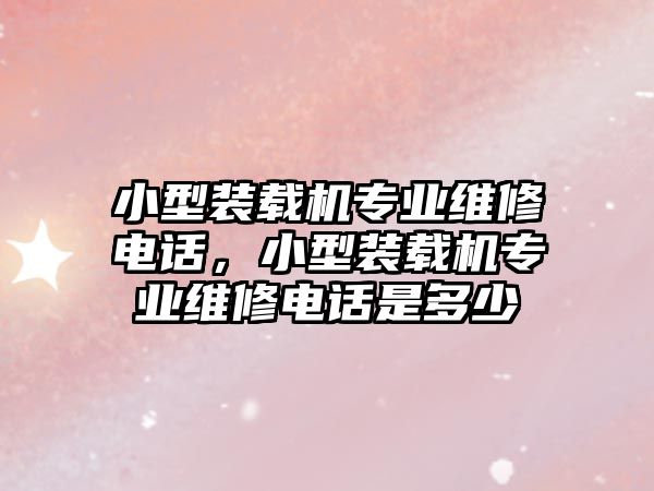 小型裝載機專業維修電話，小型裝載機專業維修電話是多少