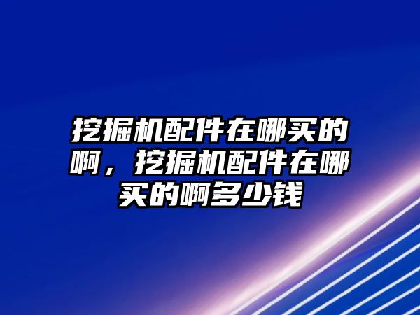 挖掘機配件在哪買的啊，挖掘機配件在哪買的啊多少錢