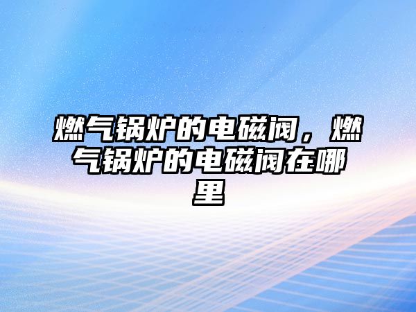 燃氣鍋爐的電磁閥，燃氣鍋爐的電磁閥在哪里