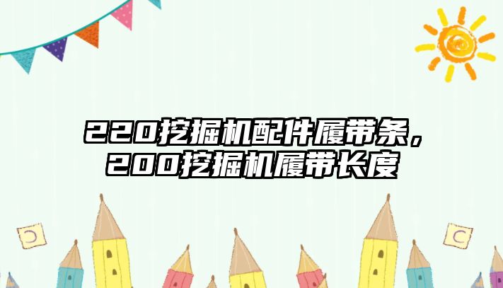 220挖掘機配件履帶條，200挖掘機履帶長度