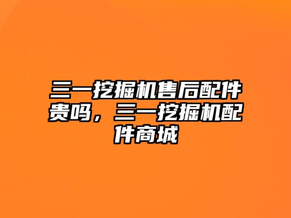 三一挖掘機(jī)售后配件貴嗎，三一挖掘機(jī)配件商城