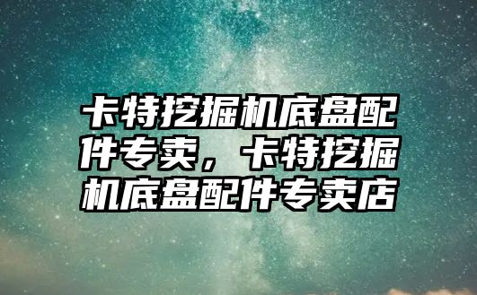 卡特挖掘機底盤配件專賣，卡特挖掘機底盤配件專賣店