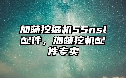 加藤挖掘機55nsl配件，加藤挖機配件專賣